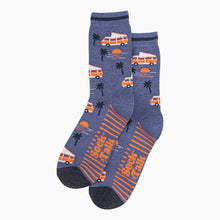 Load image into Gallery viewer, Campervan & Palm Tree Bamboo Socks - Mens