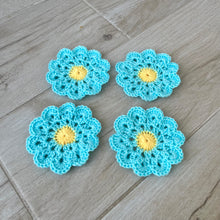 Load image into Gallery viewer, Flower Crochet Coasters