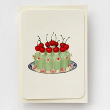 Load image into Gallery viewer, Chartreuse Cream Blancmange Greeting Card