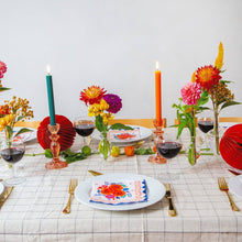Load image into Gallery viewer, Orange Glass Candle Holder