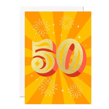 Load image into Gallery viewer, 50th Birthday Card