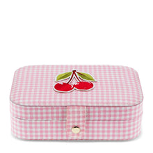 Load image into Gallery viewer, Cherry Gingham Jewellery Box