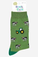 Load image into Gallery viewer, Tractor & Cow Bamboo Socks - Mens