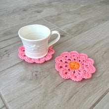 Load image into Gallery viewer, Flower Crochet Coasters