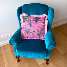 Load image into Gallery viewer, Pink Safari Frill Cushion