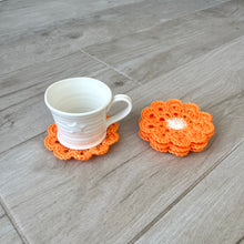 Load image into Gallery viewer, Flower Crochet Coasters