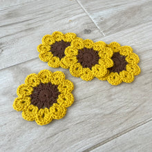 Load image into Gallery viewer, Flower Crochet Coasters