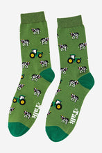 Load image into Gallery viewer, Tractor & Cow Bamboo Socks - Mens