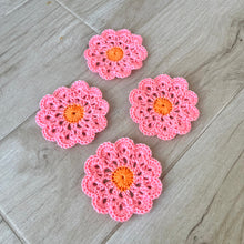 Load image into Gallery viewer, Flower Crochet Coasters
