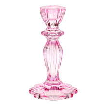 Load image into Gallery viewer, Pink Glass Candle Holder