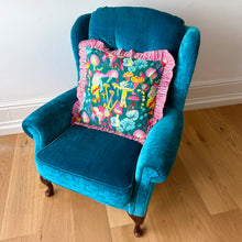 Load image into Gallery viewer, Green Mushroom Frill Cushion