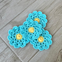 Load image into Gallery viewer, Flower Crochet Coasters