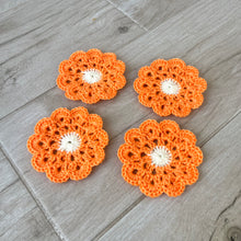 Load image into Gallery viewer, Flower Crochet Coasters