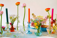 Load image into Gallery viewer, Blue Glass Candle Holder