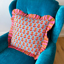 Load image into Gallery viewer, Floral Frill Cushion