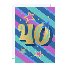 Load image into Gallery viewer, 40th Birthday Card