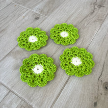 Load image into Gallery viewer, Flower Crochet Coasters