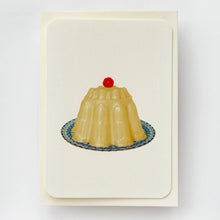 Load image into Gallery viewer, Custard Cream Blancmange Greeting Card