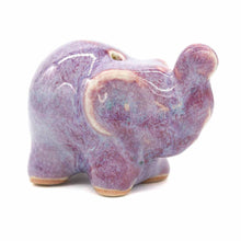 Load image into Gallery viewer, Elephant Ceramic Incense Holder Purple