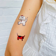 Load image into Gallery viewer, Playful Pups Temporary Tattoos