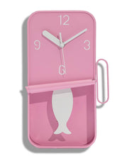 Load image into Gallery viewer, Pink Metal Sardine Tin Pendulum Wall Clock