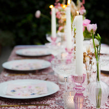 Load image into Gallery viewer, Pink Glass Candle Holder