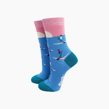 Load image into Gallery viewer, Sunset Paddle Boarding Bamboo Socks - Womens