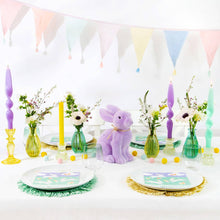Load image into Gallery viewer, Yellow Glass Candle Holder