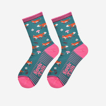 Load image into Gallery viewer, Fox Woodland Bamboo Socks - Womens