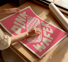 Load image into Gallery viewer, Pink Wafer Print