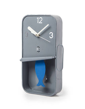 Load image into Gallery viewer, Grey Metal Sardine Tin Pendulum Wall Clock