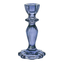 Load image into Gallery viewer, Navy Blue Glass Candle Holder