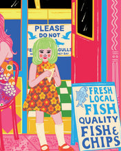 Load image into Gallery viewer, Fish and Chip Shop Print