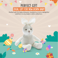 Load image into Gallery viewer, Bunny Baby Rattle Organic Cotton
