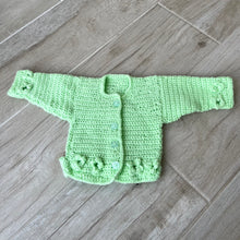 Load image into Gallery viewer, Green Baby Cardigan
