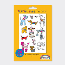 Load image into Gallery viewer, Playful Pups Temporary Tattoos

