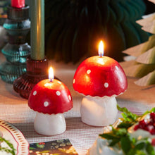 Load image into Gallery viewer, Red Mushroom Candle
