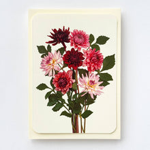 Load image into Gallery viewer, Garden Dahlias Greeting Card
