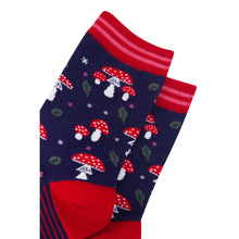 Load image into Gallery viewer, Mushroom Toadstool Bamboo Socks - Womens
