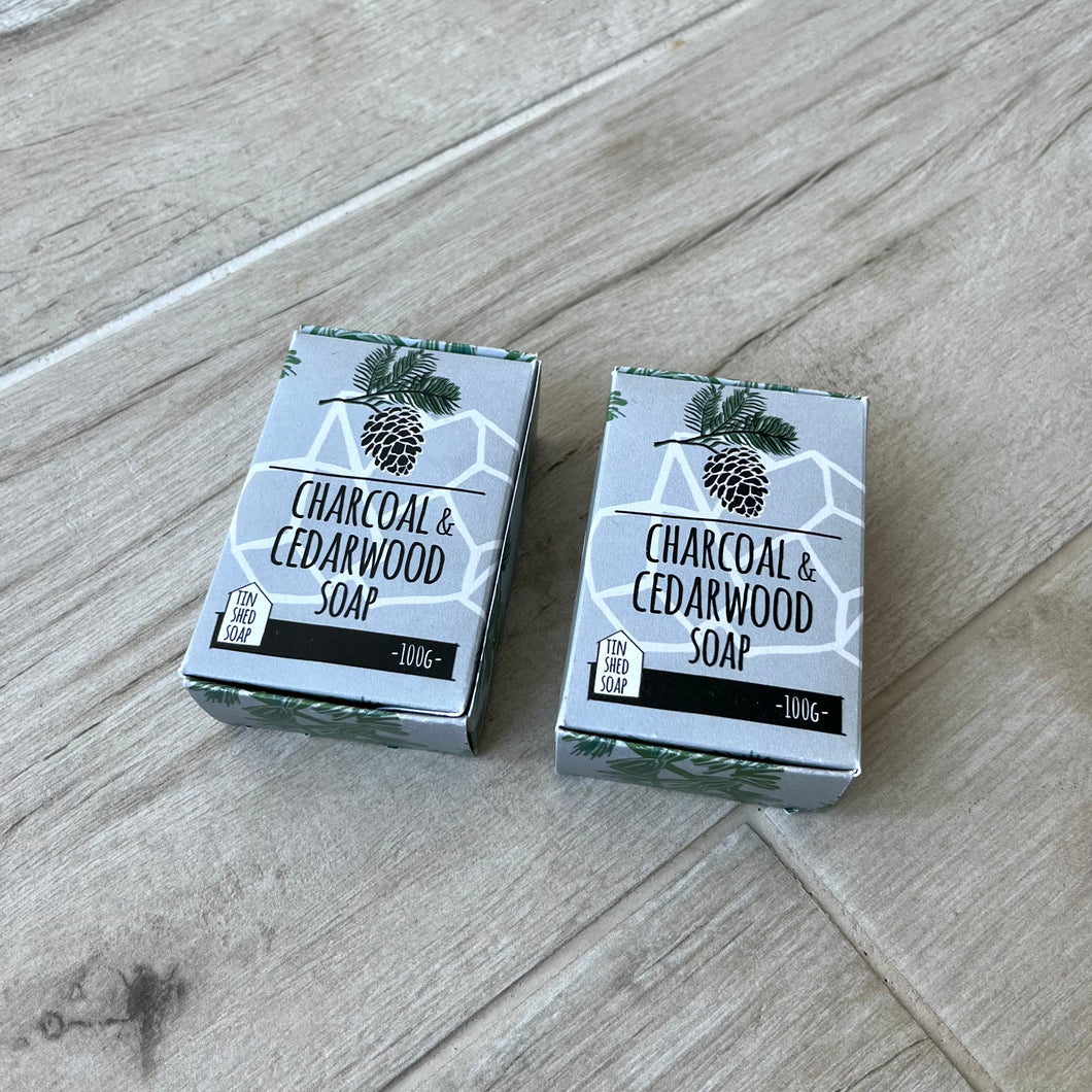 Charcoal and Cedarwood Vegan Soap