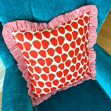 Load image into Gallery viewer, Strawberry Frill Cushion
