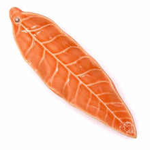 Load image into Gallery viewer, Leaf Incense Holder Orange
