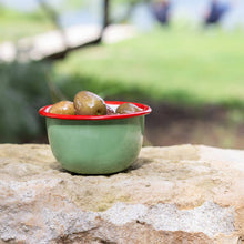 Load image into Gallery viewer, Bon Appetit Olive Enamel Bowl - 10cm
