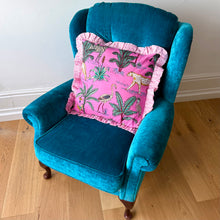 Load image into Gallery viewer, Pink Safari Frill Cushion
