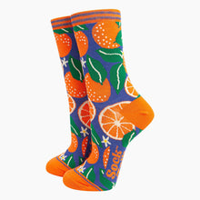 Load image into Gallery viewer, Orange Bamboo Socks - Womens
