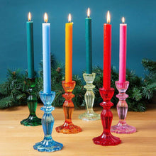 Load image into Gallery viewer, Pink Glass Candle Holder
