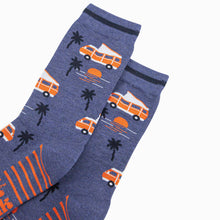 Load image into Gallery viewer, Campervan &amp; Palm Tree Bamboo Socks - Mens
