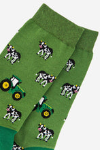 Load image into Gallery viewer, Tractor &amp; Cow Bamboo Socks - Mens
