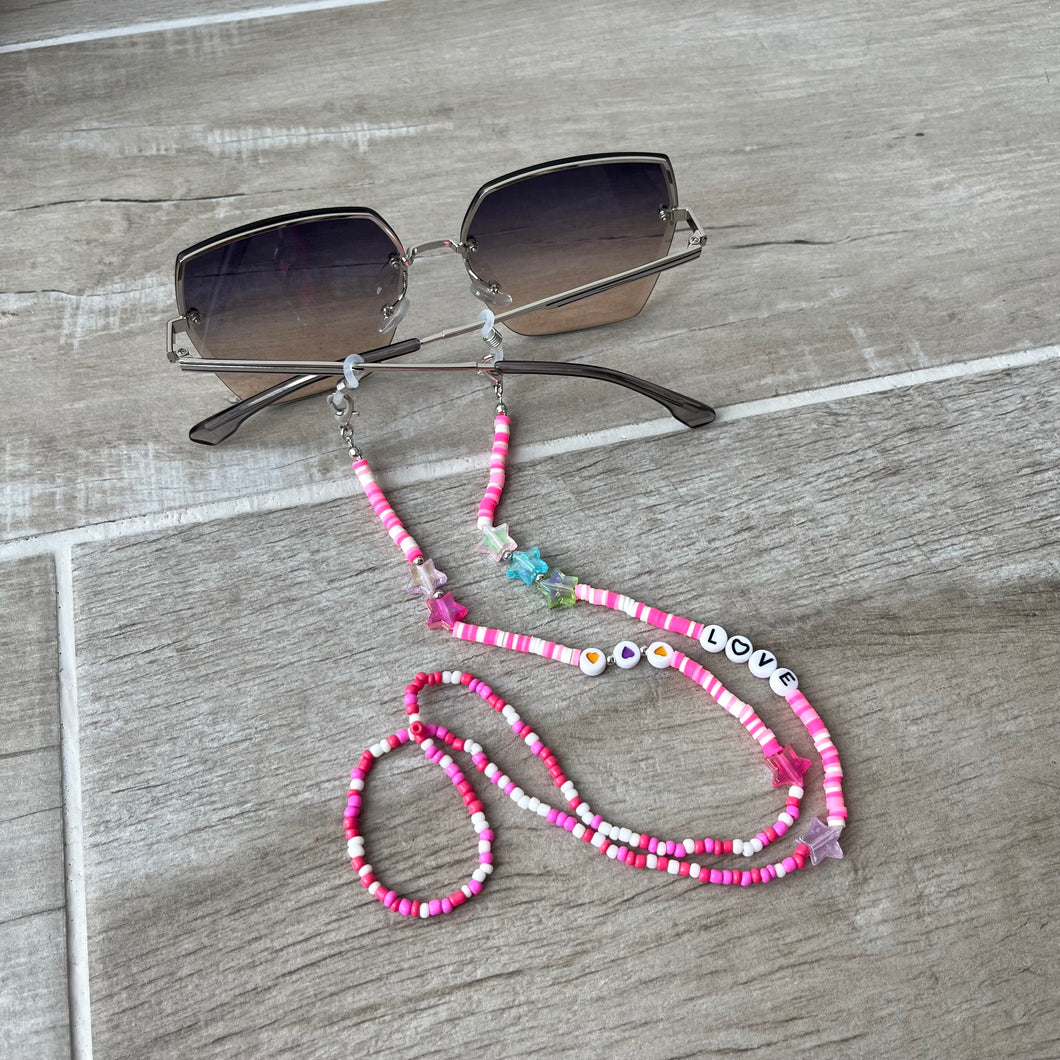 Pink Glasses Chain