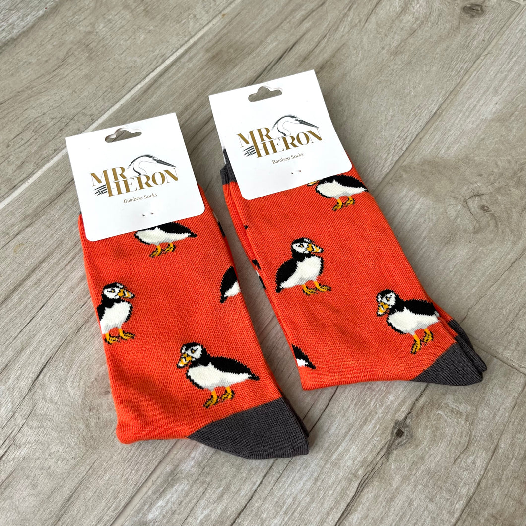 Puffin Bamboo Socks Mens